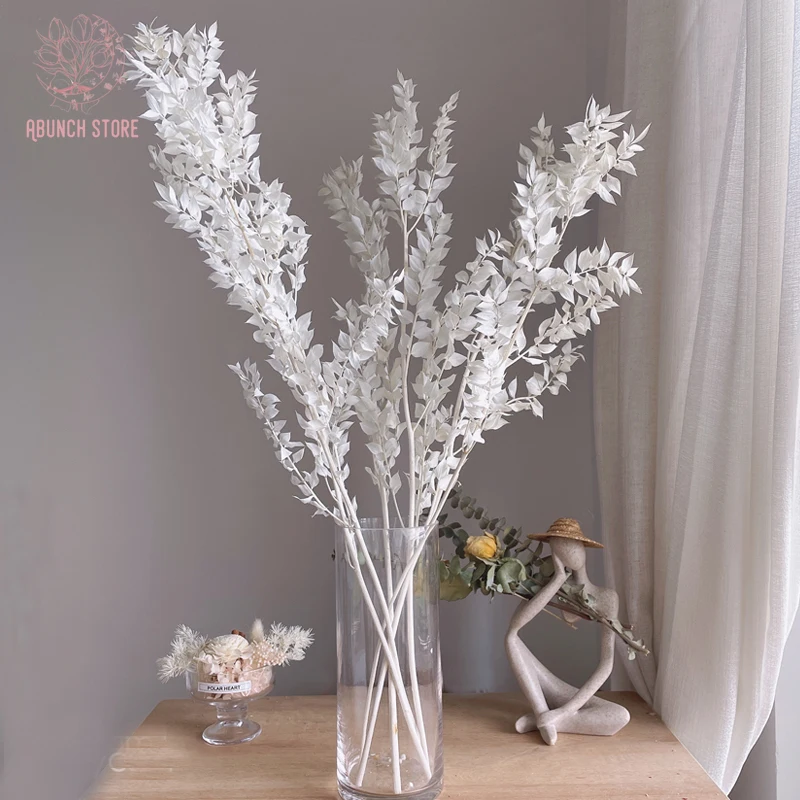 Dried Flowers Natural Ruscus Leaves Christmas Ornaments Artificial Eucalyptus Leaves Branch Nordic Home Table Decor Accessories
Dried Flowers Natural Ruscus Leaves Christmas Ornaments Artificial Eucalyptus Leaves Branch Nordic Home Table Decor Accessories
