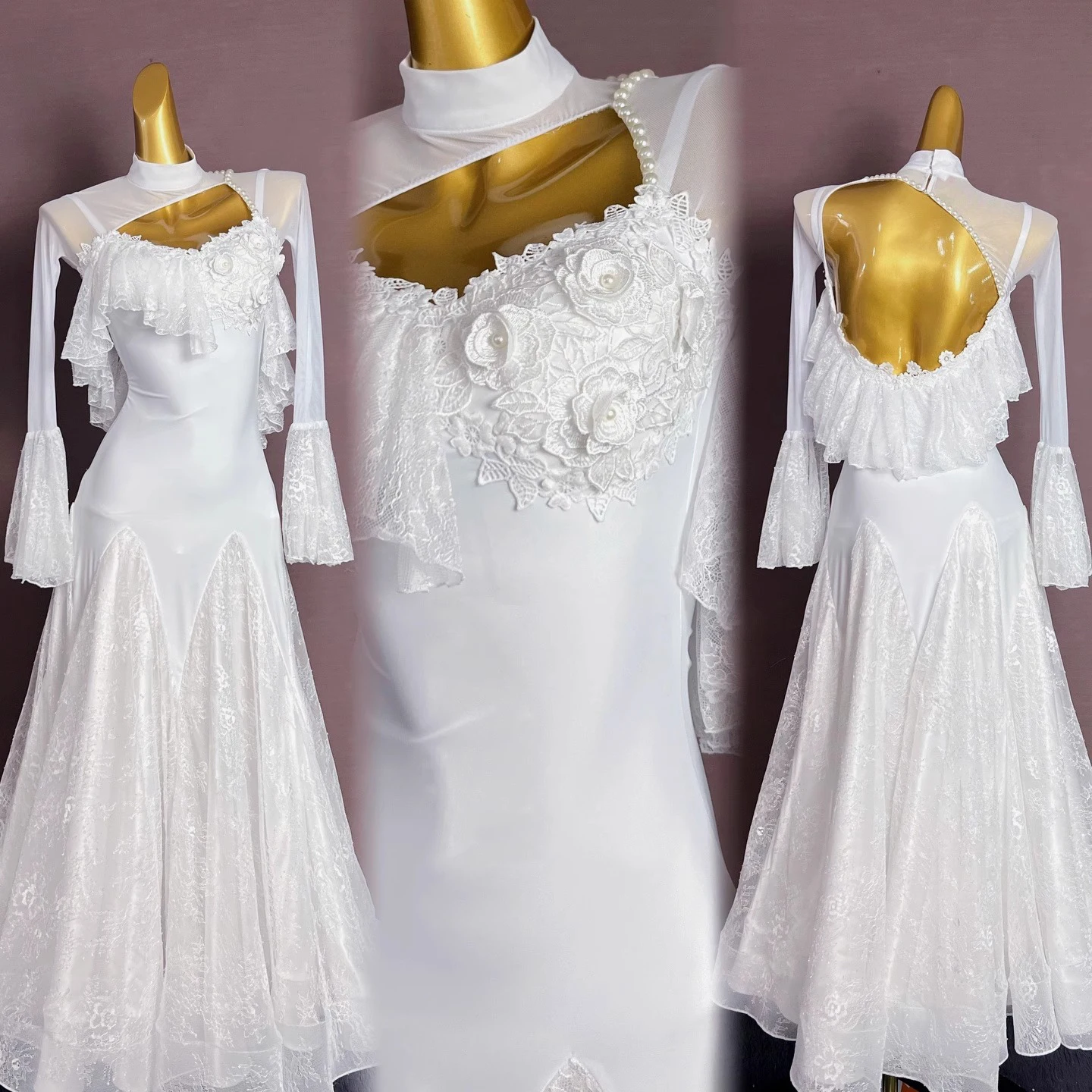 Latin Dance Dress, High-end Custom Lace Hollow Out Dress, Tango Women, Adults, Children's Stage Professional Clothing
Latin Dance Dress, High-end Custom Lace Hollow Out Dress, Tango Women, Adults, Children's Stage Professional Clothing