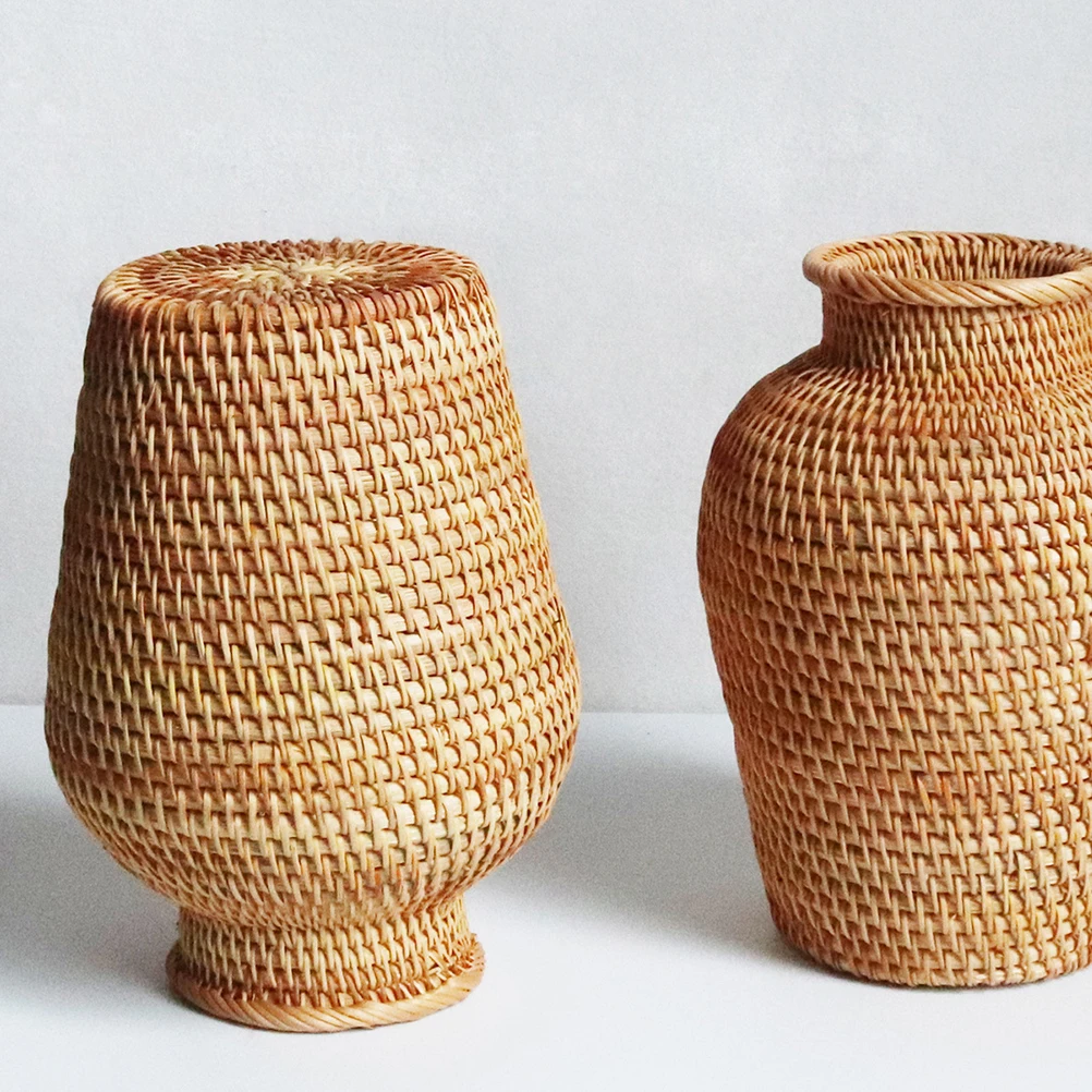 1pc Rattan Woven Decorative Dry Flower Home Desktop Decor Vase for Home Living Room Office Hotel Large Storage Wicker Vases
1pc Rattan Woven Decorative Dry Flower Home Desktop Decor Vase for Home Living Room Office Hotel Large Storage Wicker Vases