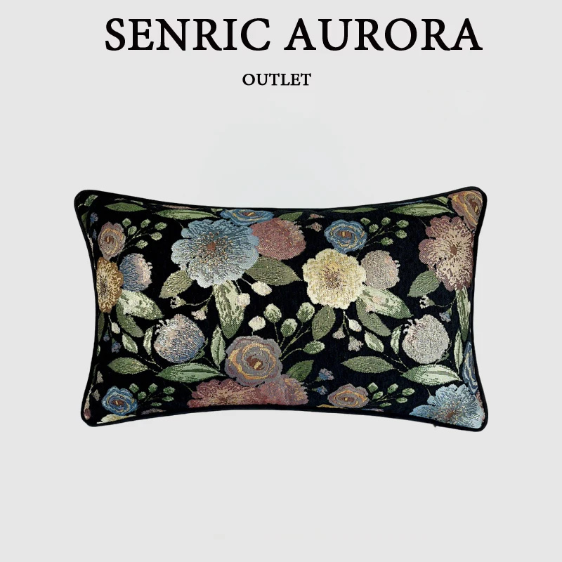 Design Luxury Cushion Cover 30x50 45x45cm Black Floral Chenille Jacquard Waist Pillowcase For Home Hotel Bed Living Room Sofa
Design Luxury Cushion Cover 30x50 45x45cm Black Floral Chenille Jacquard Waist Pillowcase For Home Hotel Bed Living Room Sofa
