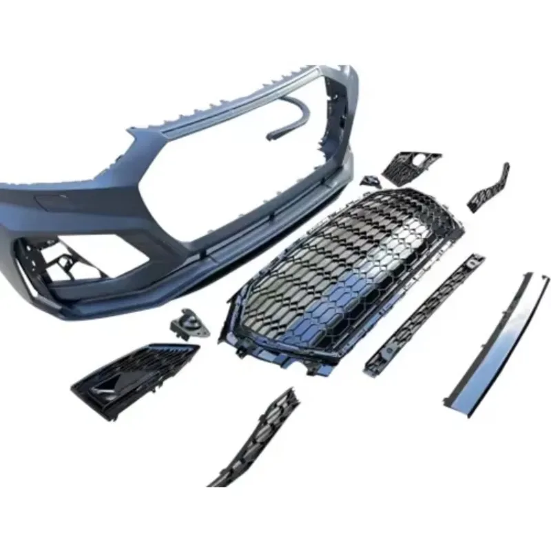 Latest Design Car Body Kit Q5 Upgrade to RSQ5 Front Bumper with Honeycomb Grille for Q5 2021-2023
Latest Design Car Body Kit Q5 Upgrade to RSQ5 Front Bumper with Honeycomb Grille for Q5 2021-2023