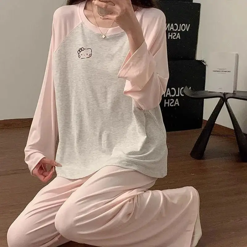 Sanrio Hello Kitty Cute Pajamas Set Women's Nightie Pants Long Sleeve Sleepwear Spring Pijama Kawaii Cartoon Pyjamas Home Suit
Sanrio Hello Kitty Cute Pajamas Set Women's Nightie Pants Long Sleeve Sleepwear Spring Pijama Kawaii Cartoon Pyjamas Home Suit