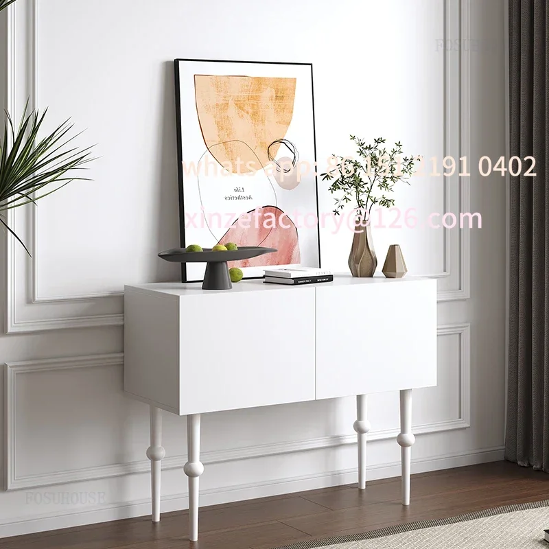 Customizable Nordic Simple Console Tables for Coffee Shops Double-door Fashion Wooden Board Console
Customizable Nordic Simple Console Tables for Coffee Shops Double-door Fashion Wooden Board Console