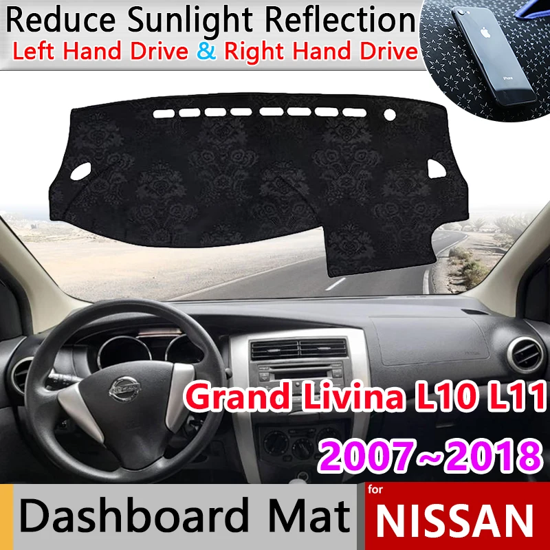 Коврик для приборной панели для Nissan великая ливина L10 L11 X-Gear 2007 ~ 2018 2008, 2009 2010 2011 2012 2013 2014 2015 2016 2017 Противоскользящий коврик, ковер для защиты от солнца, коврик, автомобильные аксессуары
Коврик для приборной панели для Nissan великая ливина L10 L11 X-Gear 2007 ~ 2018 2008, 2009 2010 2011 2012 2013 2014 2015 2016 2017 Противоскользящий коврик, ковер для защиты от солнца, коврик, автомобильные аксессуары