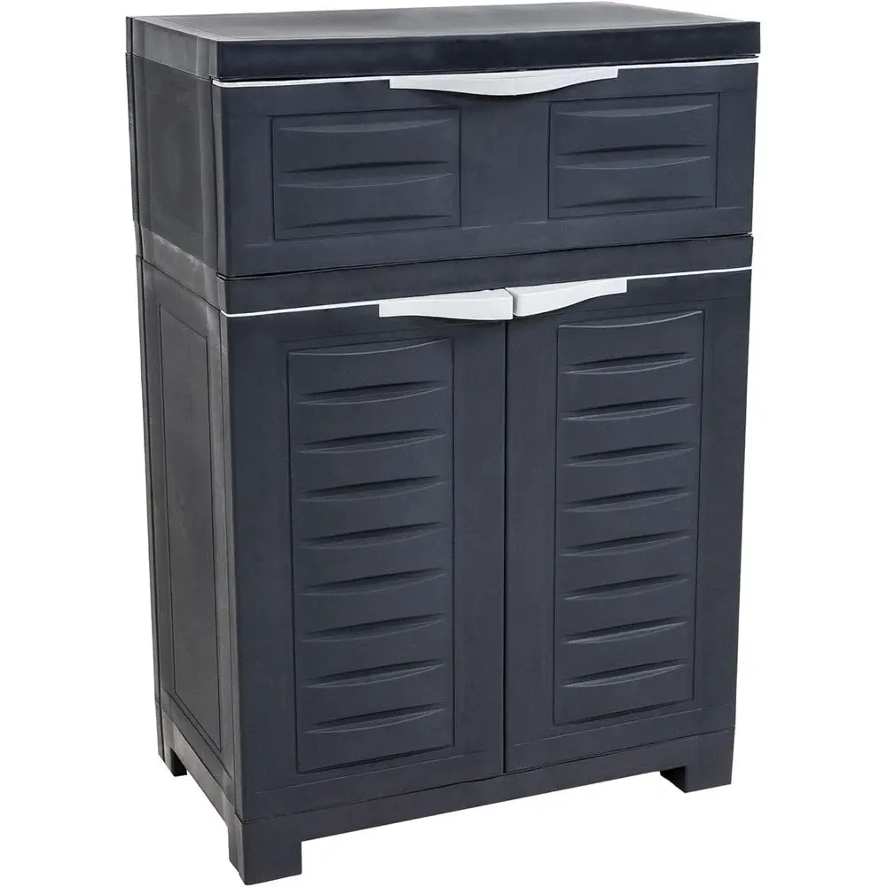 34.5" H Resin Garage Storage Cabinet - Garage Cabinet with Adjustable Shel - reestanding Utility Storage or Laundry Room, Oice,
34.5" H Resin Garage Storage Cabinet - Garage Cabinet with Adjustable Shel - reestanding Utility Storage or Laundry Room, Oice,