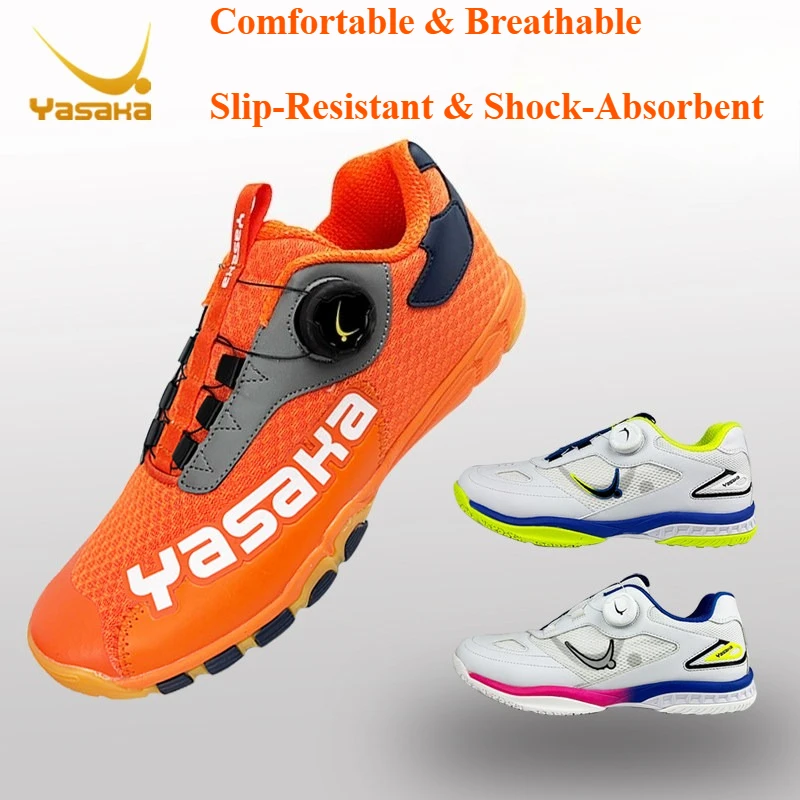 Yasaka Dial Lace Table Tennis Shoes Breathable & Anti-Slip Outdoor Sports Sneakers Shock Absorption Sports Shoes BOA Closure
Yasaka Dial Lace Table Tennis Shoes Breathable & Anti-Slip Outdoor Sports Sneakers Shock Absorption Sports Shoes BOA Closure