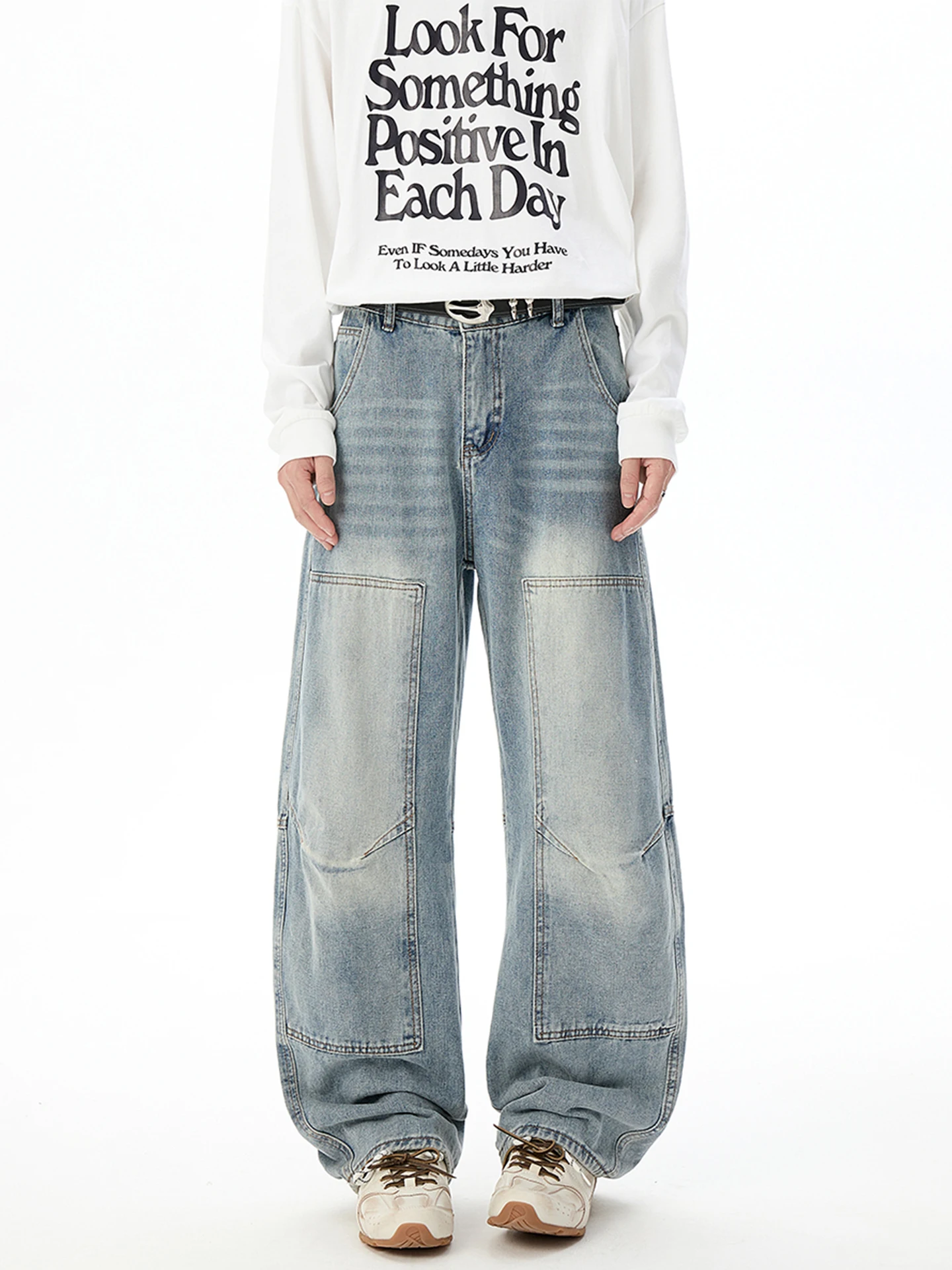 Мужские джинсы с потертостями в стиле ретро, осенние модные брендовые тяжелые брюки в американском стиле High Street, крутые свободные повседневные широкие прямые брюки
Мужские джинсы с потертостями в стиле ретро, осенние модные брендовые тяжелые брюки в американском стиле High Street, крутые свободные повседневные широкие прямые брюки