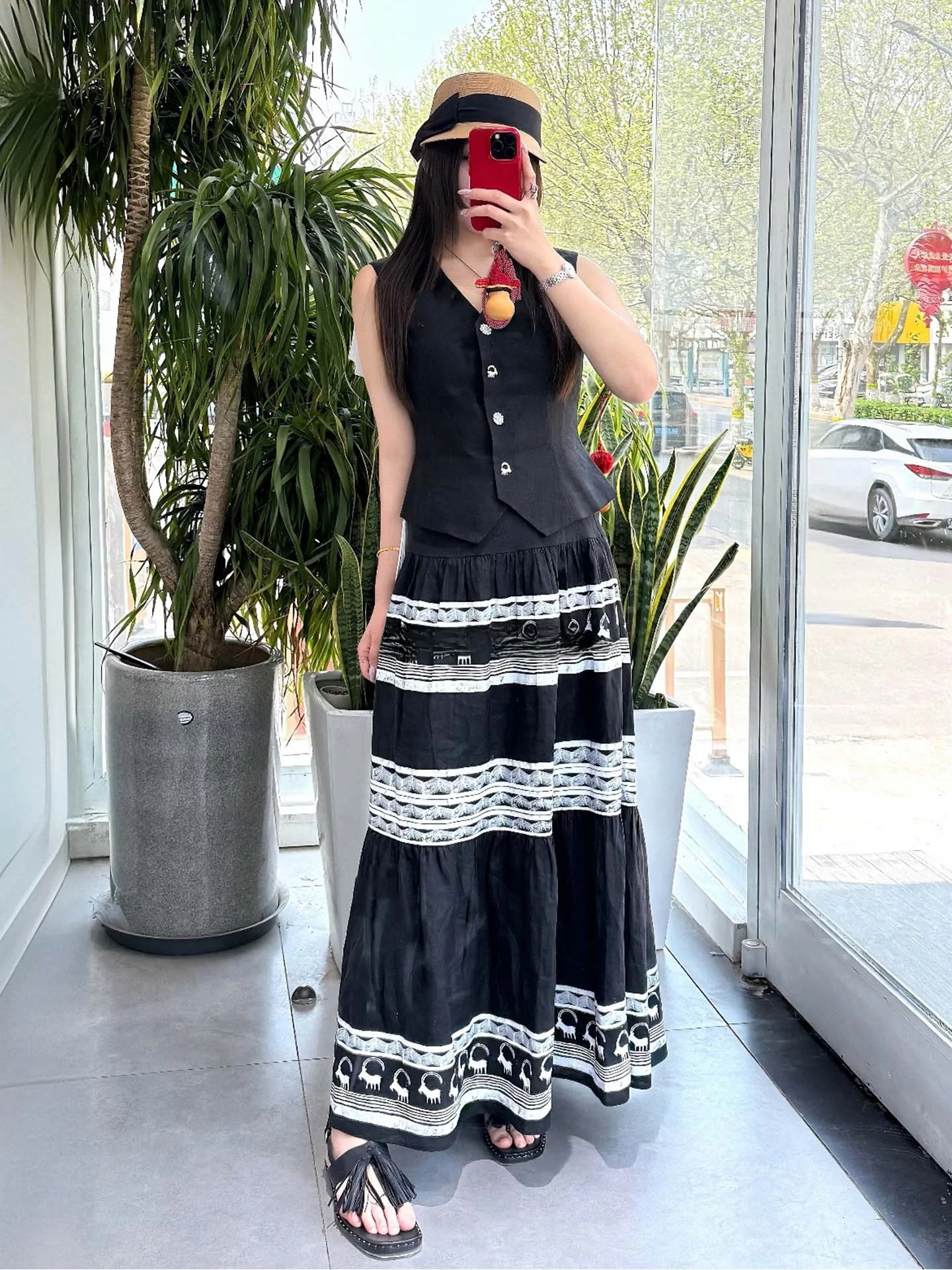 High Waist A-Line Skirt Linen Long Skirt Spring Summer New Arrival Ice Home Lamb Skull Ceramic Print Skirt
High Waist A-Line Skirt Linen Long Skirt Spring Summer New Arrival Ice Home Lamb Skull Ceramic Print Skirt