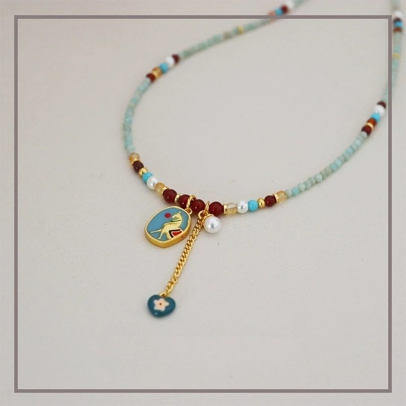 Vintage Style Necklace Bracelet or Earrings Colorful Horse-shaped Womens Beaded Necklace Stylish and Elegant Female Jewelry
Vintage Style Necklace Bracelet or Earrings Colorful Horse-shaped Womens Beaded Necklace Stylish and Elegant Female Jewelry