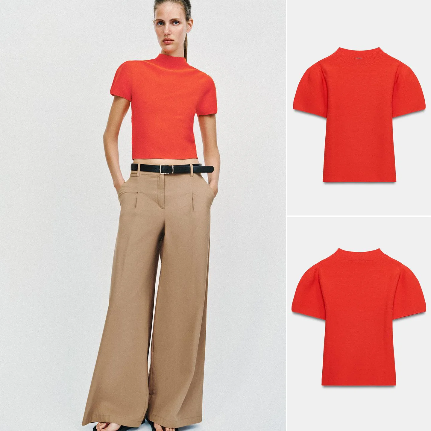 Street Style Women's Knitted Short Sleeve round Neck Bubble Sleeve Casual Top New Summer Fashion Polyester Fiber Short Length
Street Style Women's Knitted Short Sleeve round Neck Bubble Sleeve Casual Top New Summer Fashion Polyester Fiber Short Length