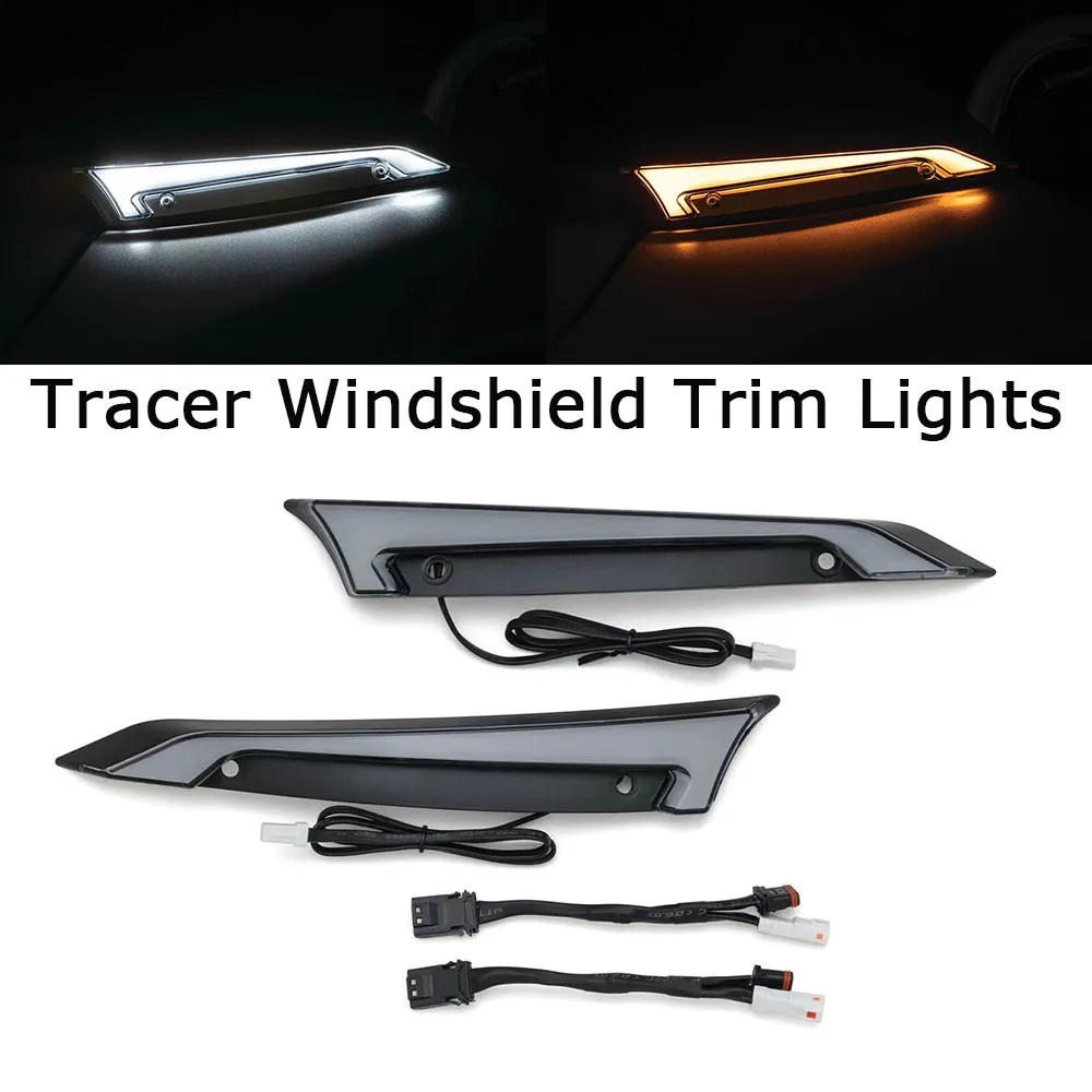 NEW Motorcycle Chrome/Black Tracer Windshield Trim Lights For Harley CVO Road Glides Special 2015+UP 2023 2022 2021
NEW Motorcycle Chrome/Black Tracer Windshield Trim Lights For Harley CVO Road Glides Special 2015+UP 2023 2022 2021