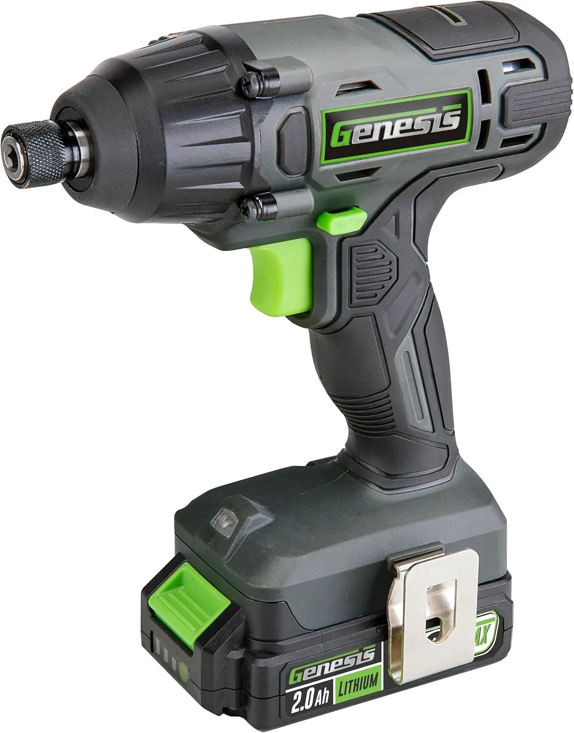 G20MAX 20V Cordless 1/4" Impact Driver with Battery and Charger 2.0Ah, 1600 in-lbs, 2 Year Warranty (GLID20B)
G20MAX 20V Cordless 1/4" Impact Driver with Battery and Charger 2.0Ah, 1600 in-lbs, 2 Year Warranty (GLID20B)