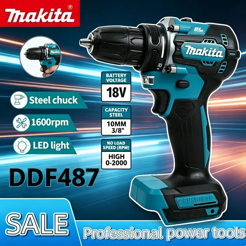 Makita DDF487 Brushless Impact Screwdriver – Cordless Driver Drill, Original Rechargeable Power Tool For Makita Battery
Makita DDF487 Brushless Impact Screwdriver – Cordless Driver Drill, Original Rechargeable Power Tool For Makita Battery