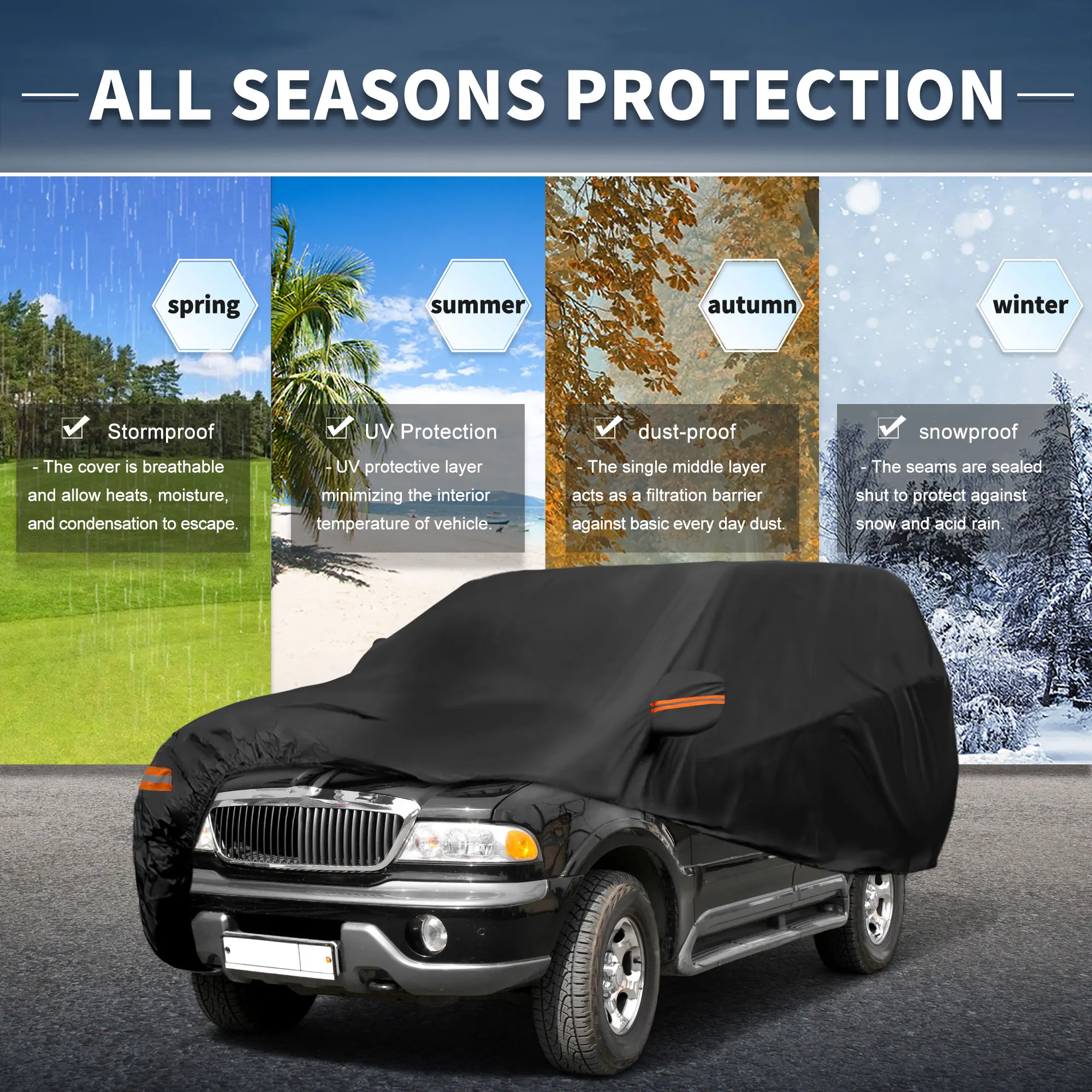 Автомобильный чехол Uxcell с молнией левой боковой двери 210D-Pu для Lincoln Navigator
Автомобильный чехол Uxcell с молнией левой боковой двери 210D-Pu для Lincoln Navigator