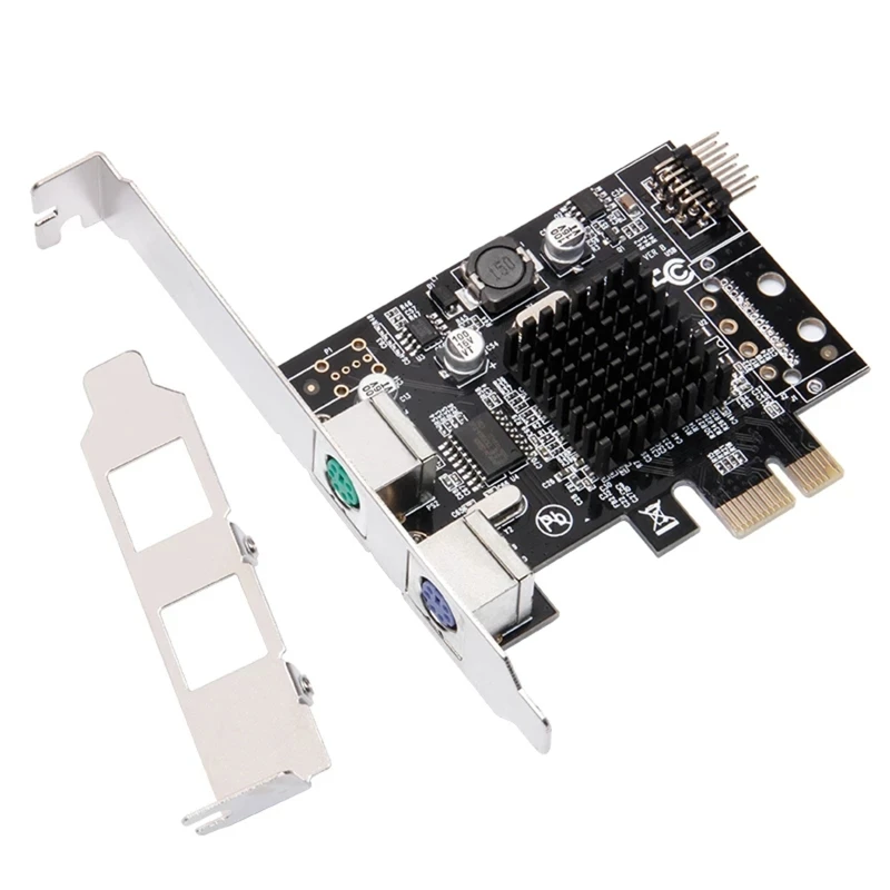 Высокопроизводительная двухпортовая переходная карта CV PCIE для PS 2 с радиатором для клавиатуры и мыши, расширение PCI-E PS 2
Высокопроизводительная двухпортовая переходная карта CV PCIE для PS 2 с радиатором для клавиатуры и мыши, расширение PCI-E PS 2