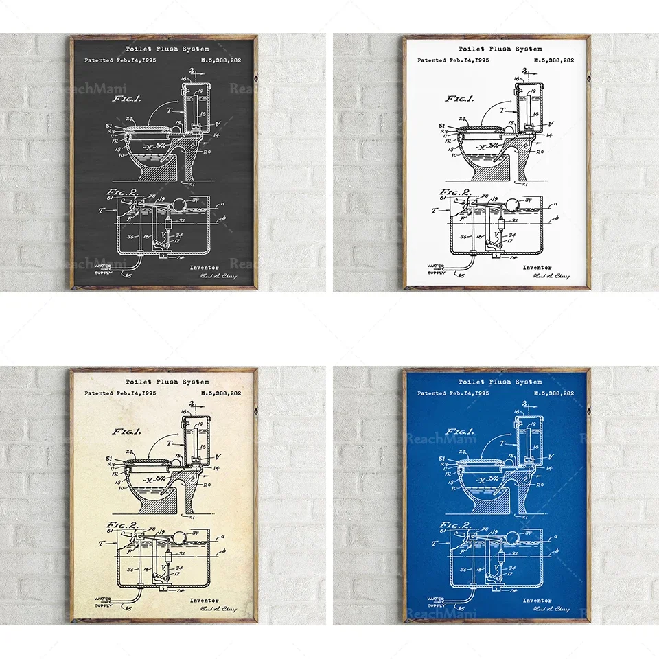 Toilet Flush System Patent Print Toilet Wall Art Toilet Blueprint Toilet prints Toilet Poster Bathroom Wall Art Bathroom Decor B
Toilet Flush System Patent Print Toilet Wall Art Toilet Blueprint Toilet prints Toilet Poster Bathroom Wall Art Bathroom Decor B