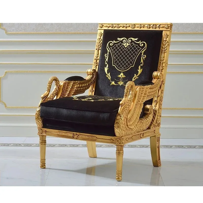 Neoclassical French leisure chair furniture European court villa luxury French single sofa
Neoclassical French leisure chair furniture European court villa luxury French single sofa