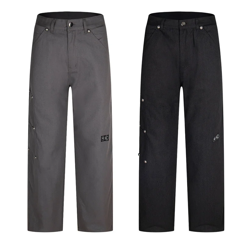 Thug Club Workwear Pants Men Women High Quality Metal Button Decoration Straight Leg Pants Multiple pockets Workwear Pants
Thug Club Workwear Pants Men Women High Quality Metal Button Decoration Straight Leg Pants Multiple pockets Workwear Pants