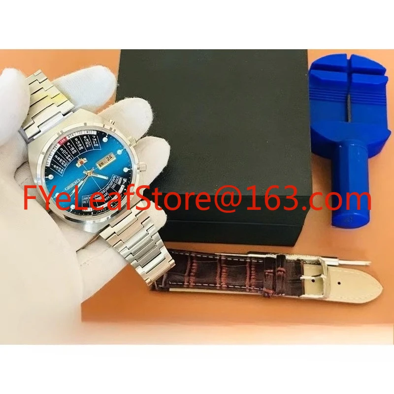 Japanese watch original men's double lion perpetual calendar automatic mechanical Haiba
Japanese watch original men's double lion perpetual calendar automatic mechanical Haiba