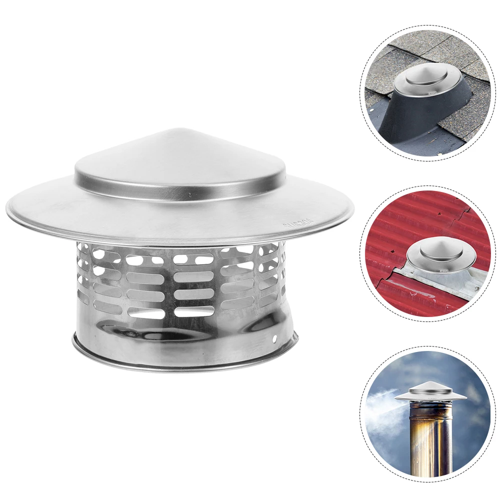 Stainless Steel Chimney Cap Funnel Protector Rv Vent Covers Roof Wood Stove Rainproof Smokestack Cover Home Supplies
Stainless Steel Chimney Cap Funnel Protector Rv Vent Covers Roof Wood Stove Rainproof Smokestack Cover Home Supplies