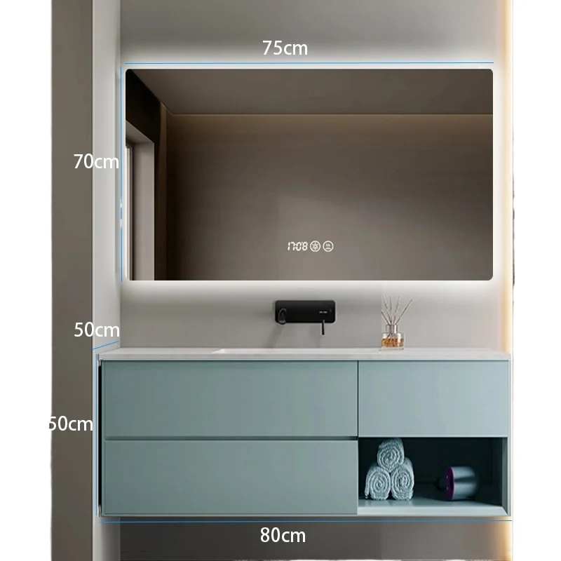 *Smart mirror cabinet, bathroom cabinet combination, Knaili integrated basin, modern simple oak washstand
*Smart mirror cabinet, bathroom cabinet combination, Knaili integrated basin, modern simple oak washstand