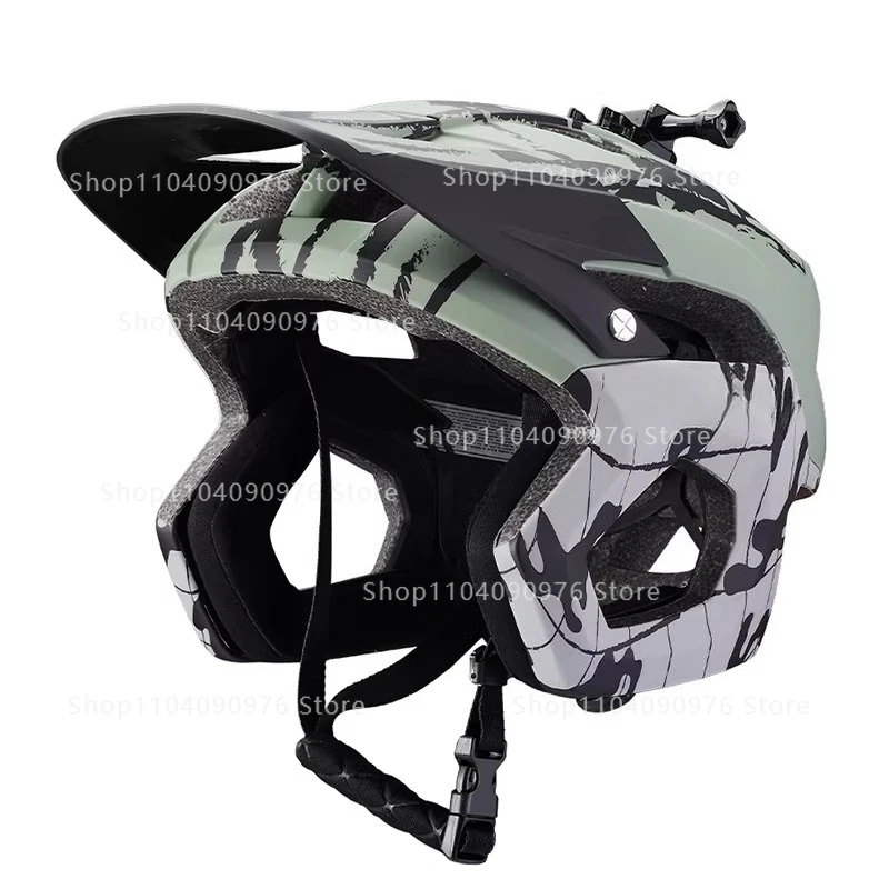Mountain Bike Off-Road Helmet AM Cycling Gear Bike Safety Helmet Camera Holder
Mountain Bike Off-Road Helmet AM Cycling Gear Bike Safety Helmet Camera Holder