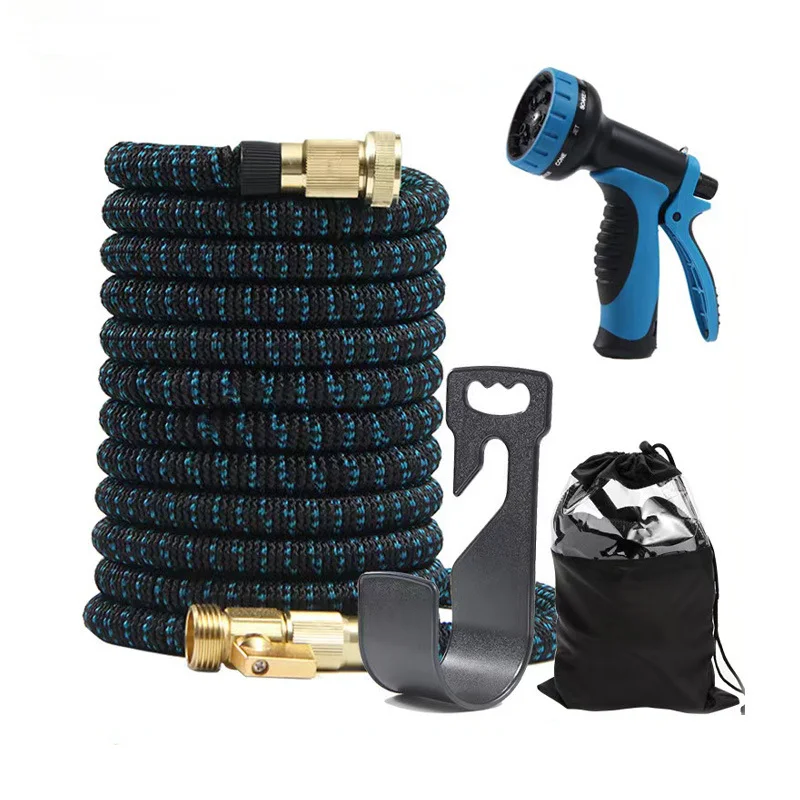 Garden Water Hose Expandable Flexible Double Metal Connector High Pressure Magic Water Pipes for Garden Farm Irrigation Car Wash
Garden Water Hose Expandable Flexible Double Metal Connector High Pressure Magic Water Pipes for Garden Farm Irrigation Car Wash