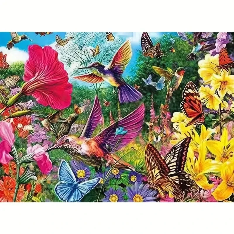 5D Diamond Painting Hummingbird Butterfly Flower Artificial Diamond Embroidery DIY Hand Inlaid Adult and Children's Practice
5D Diamond Painting Hummingbird Butterfly Flower Artificial Diamond Embroidery DIY Hand Inlaid Adult and Children's Practice