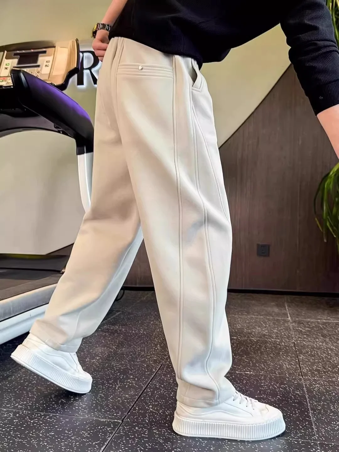 High-End Thiened Curved Blade Sweatpants Men's New Winter Clothes Fce-Lined Thi Men's Pants Cool Casual Men's Pants
High-End Thiened Curved Blade Sweatpants Men's New Winter Clothes Fce-Lined Thi Men's Pants Cool Casual Men's Pants