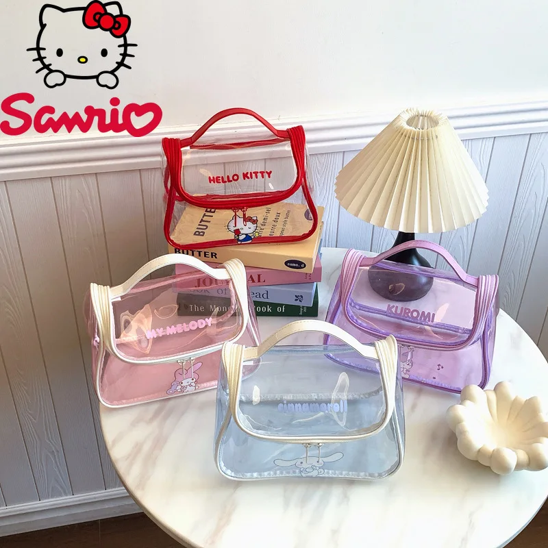 Sanrio New Handheld Makeup Bag Fashion High Quality Transparent Storage Bag Cartoon Versatile Large Capacity Travel Storage Bag
Sanrio New Handheld Makeup Bag Fashion High Quality Transparent Storage Bag Cartoon Versatile Large Capacity Travel Storage Bag