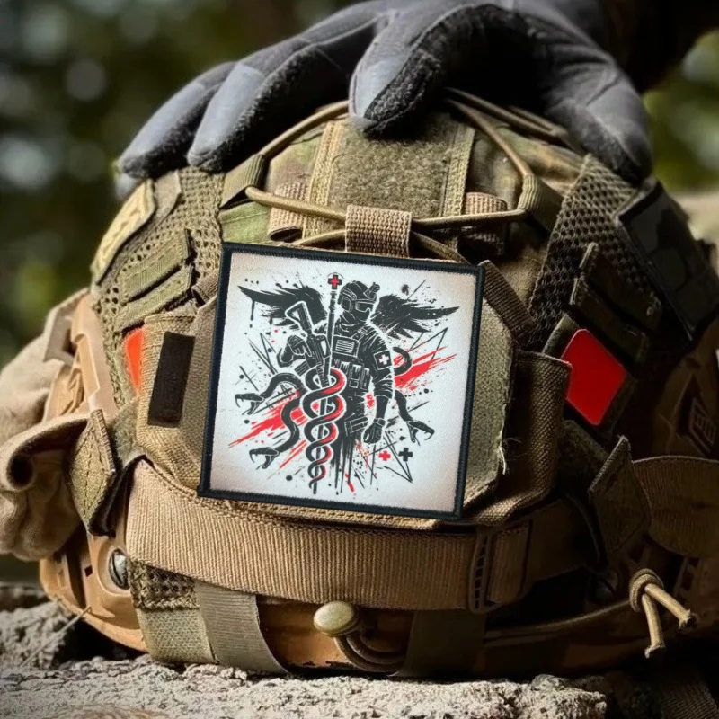 Medical Emergency Morale Badge for Clothing Rod of Asclepius Printed Tactical Patches HookLoop Army Armband Backpack Accessories
Medical Emergency Morale Badge for Clothing Rod of Asclepius Printed Tactical Patches HookLoop Army Armband Backpack Accessories