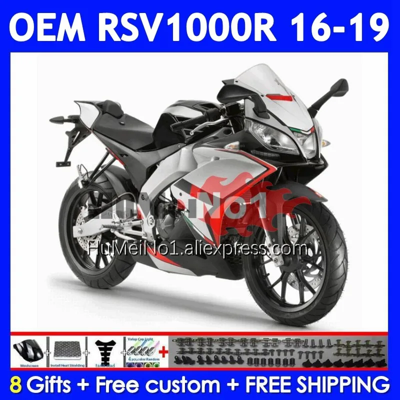 Injection Bodys For Aprilia RSV 1000 R RR 1000R 316No.5 RSV1000 16 17 Black Silver 18 19 RSV1000RR 2016 2017 2018 2019 Fairing
Injection Bodys For Aprilia RSV 1000 R RR 1000R 316No.5 RSV1000 16 17 Black Silver 18 19 RSV1000RR 2016 2017 2018 2019 Fairing