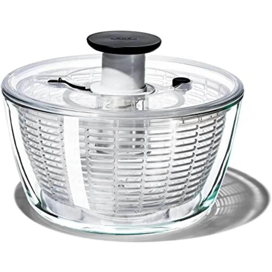 OXO Good Grips Glass Salad Spinner - Large 6.22-Qt Lettuce and Fruit Washer Borosilicate Glass Bowl BPA-Free Easy Pump
OXO Good Grips Glass Salad Spinner - Large 6.22-Qt Lettuce and Fruit Washer Borosilicate Glass Bowl BPA-Free Easy Pump