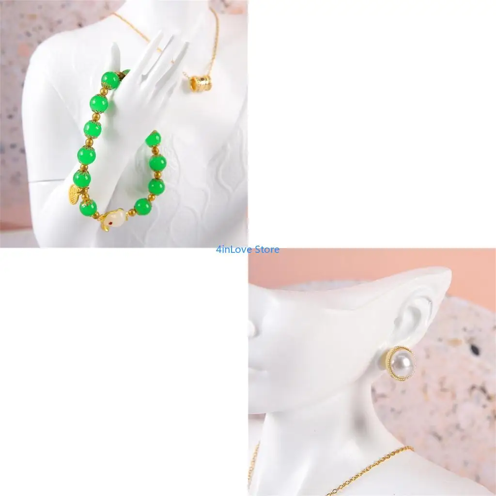 T4MD Head Bust Display Stand Holder For Jewelry Necklaces And Earrings Presentation
T4MD Head Bust Display Stand Holder For Jewelry Necklaces And Earrings Presentation