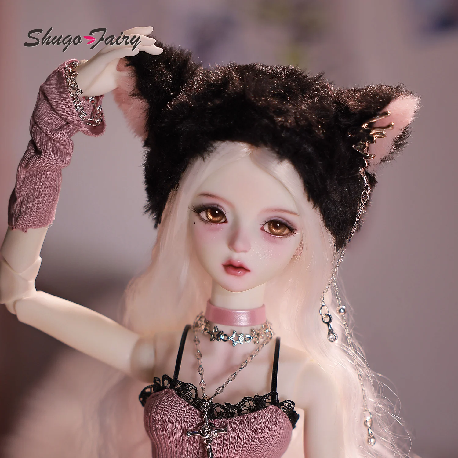 Y2K Cozy Core BJD Doll Shugafairy 1/4 Celia N Sweet & Edgy Punk Girl with Pink Knitwear Full Set Complete with Fashion & Wig
Y2K Cozy Core BJD Doll Shugafairy 1/4 Celia N Sweet & Edgy Punk Girl with Pink Knitwear Full Set Complete with Fashion & Wig