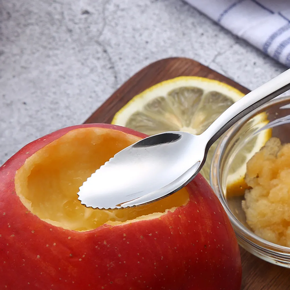 2pcs Stainless Steel Fruit Spoon Serrated Edge Grapefruit Spoon Kitchen Tool For Removing Segments Tableware Kitchen Accessories
2pcs Stainless Steel Fruit Spoon Serrated Edge Grapefruit Spoon Kitchen Tool For Removing Segments Tableware Kitchen Accessories