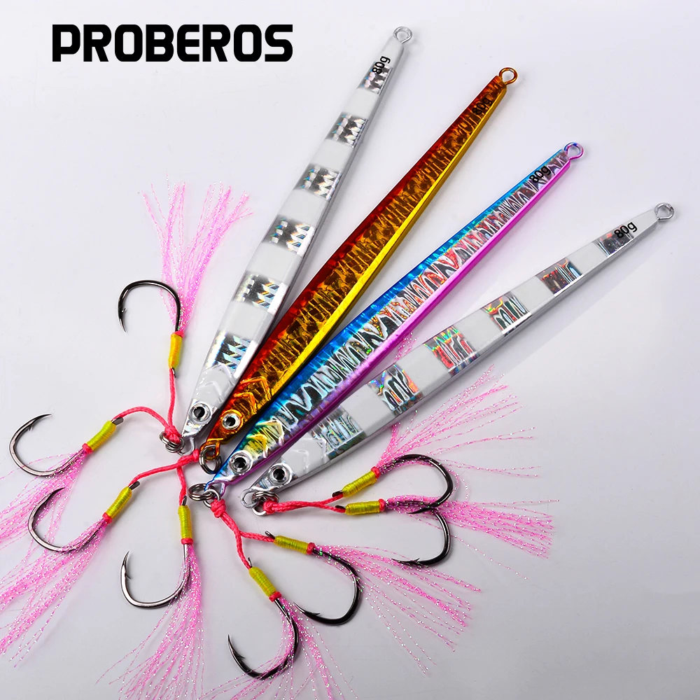 PROBEROS New 3D Printed Lifelike Lure Iron Lead Fish with Tail 80g-120g Fast Jigging Metal Bait Long Cast Sinking Fishing Hook
PROBEROS New 3D Printed Lifelike Lure Iron Lead Fish with Tail 80g-120g Fast Jigging Metal Bait Long Cast Sinking Fishing Hook