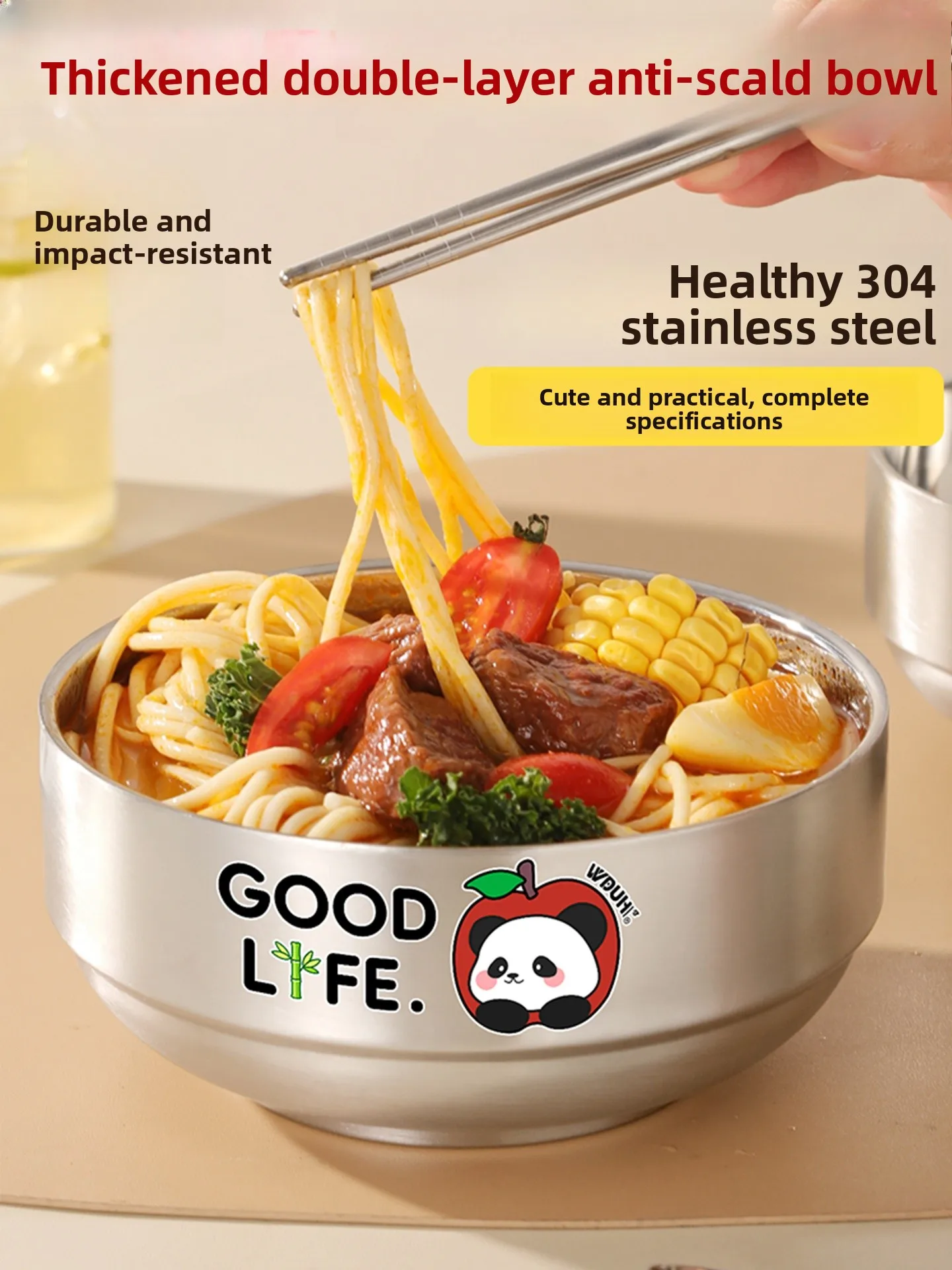 2026 New Double Layer Stainl Steel Bowl High Aesthetic Value Anti-Scalding Anti-Fall Baby Supplementary Food Bowl Large Ri...
2026 New Double Layer Stainl Steel Bowl High Aesthetic Value Anti-Scalding Anti-Fall Baby Supplementary Food Bowl Large Ri...