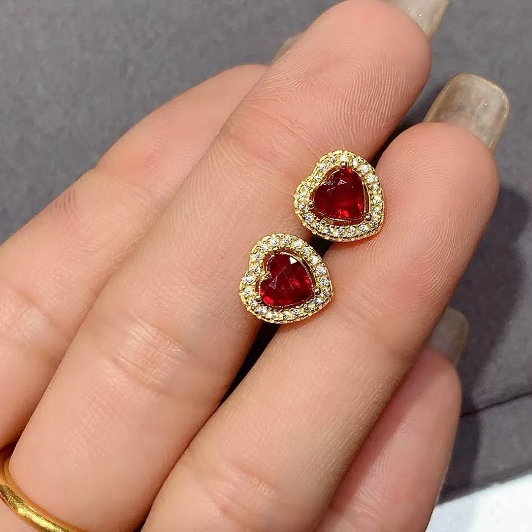 KJJEAXCMY Fine Jewelry Natural Ruby Women's Earrings S925 Silver Electroplating Process Inlaid High Clarity Support Testing
KJJEAXCMY Fine Jewelry Natural Ruby Women's Earrings S925 Silver Electroplating Process Inlaid High Clarity Support Testing