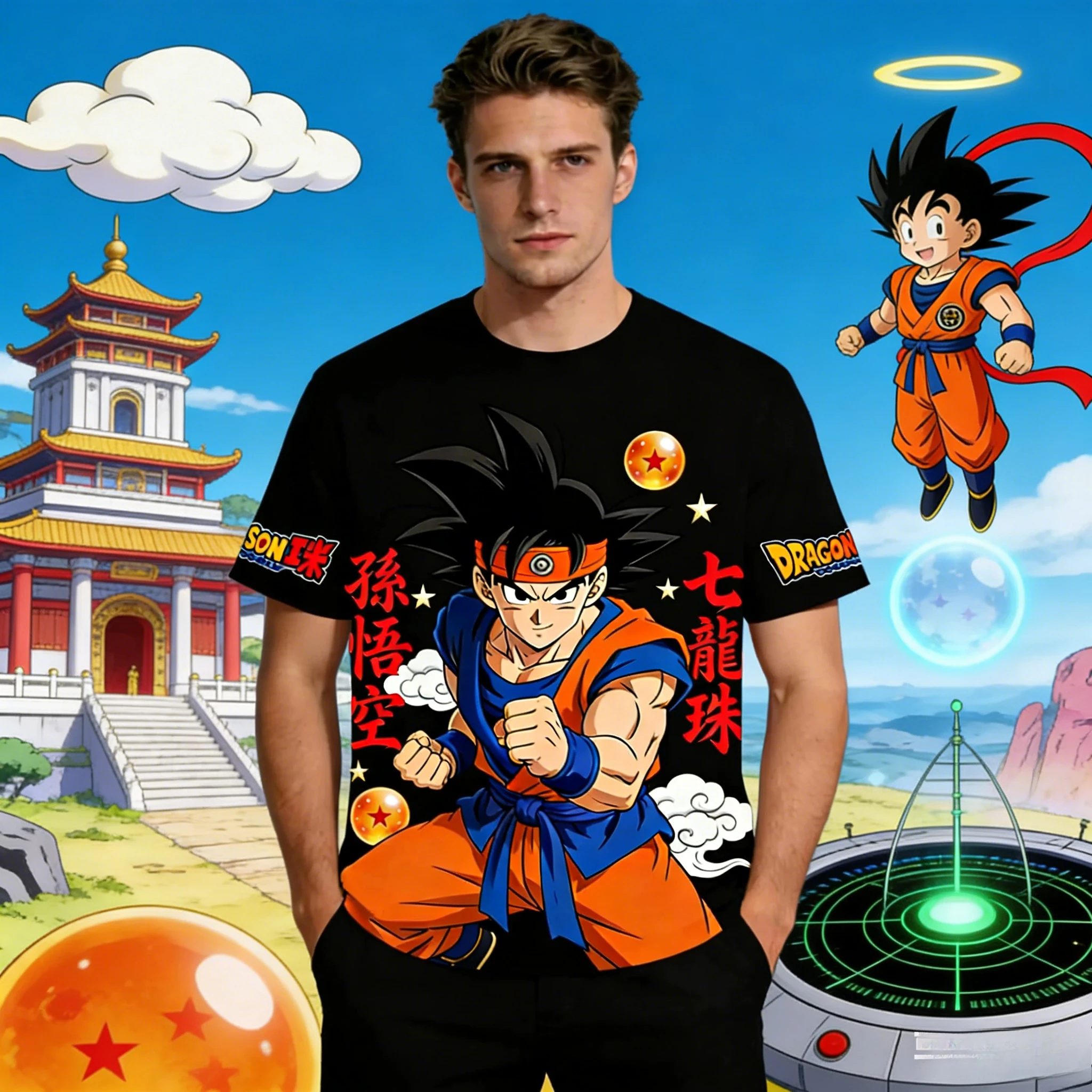 2026 Summer Dragon Ball Goku Classic Chinese Style Vintage Anime T-shirt Men's Pure Cotton Casual Loose Sports Daily Top
2026 Summer Dragon Ball Goku Classic Chinese Style Vintage Anime T-shirt Men's Pure Cotton Casual Loose Sports Daily Top