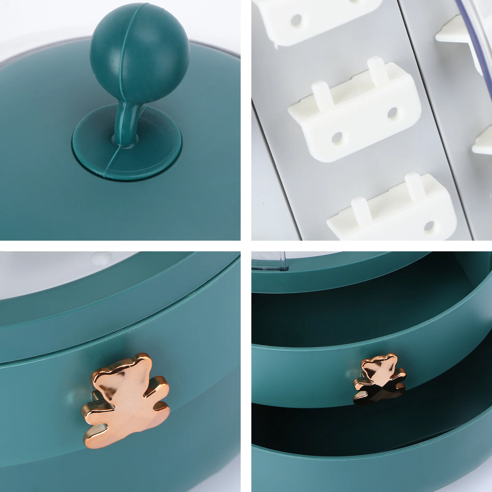 1Set Jewelry Display Box Rotating Creative Storage Organizer Makeup Case Large Capacity Practical Holder for Rings Earrings
1Set Jewelry Display Box Rotating Creative Storage Organizer Makeup Case Large Capacity Practical Holder for Rings Earrings