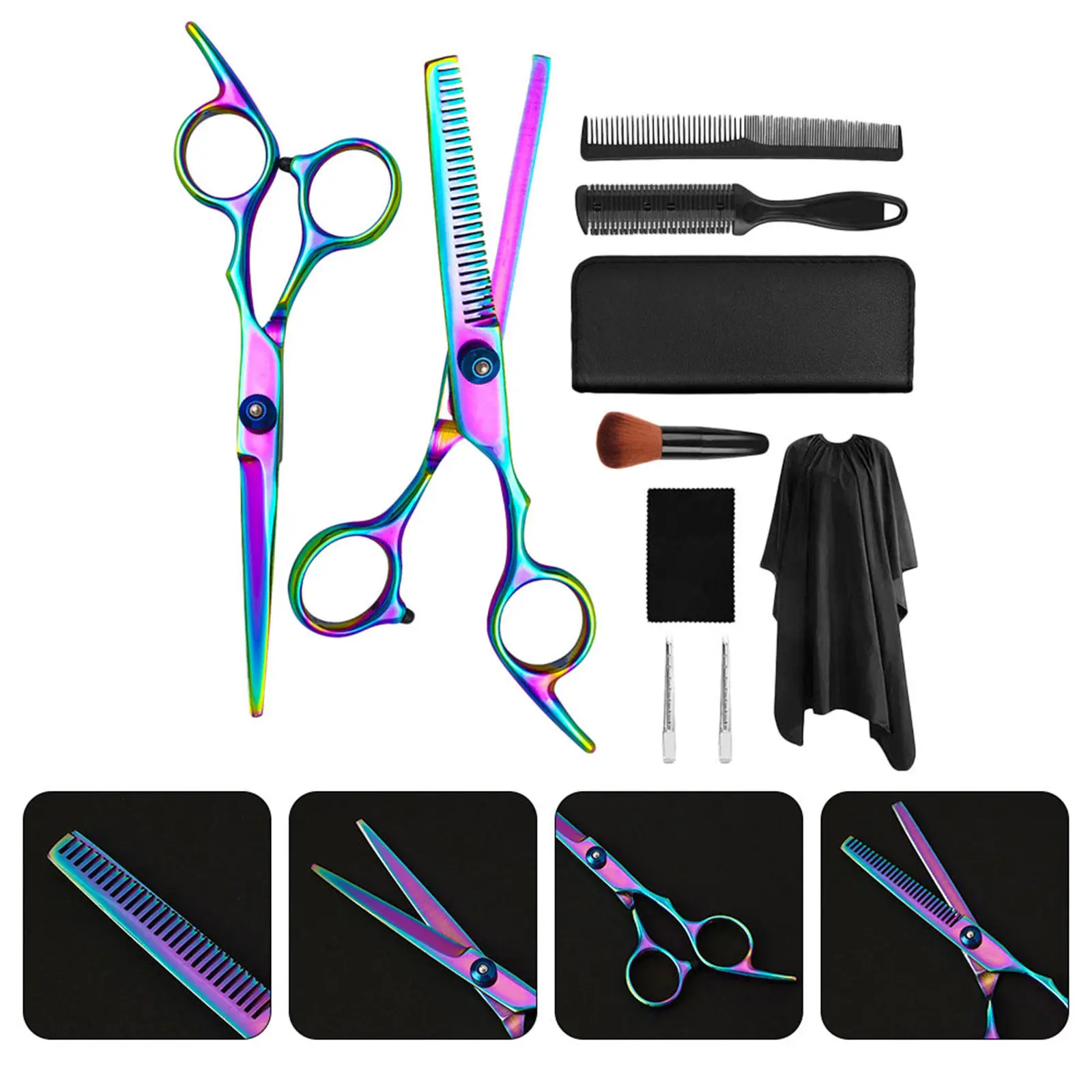 Cutting Scissors Shear Accessories Thinning Hair Tool Kit for Stylist Hairdressing Equipment
Cutting Scissors Shear Accessories Thinning Hair Tool Kit for Stylist Hairdressing Equipment