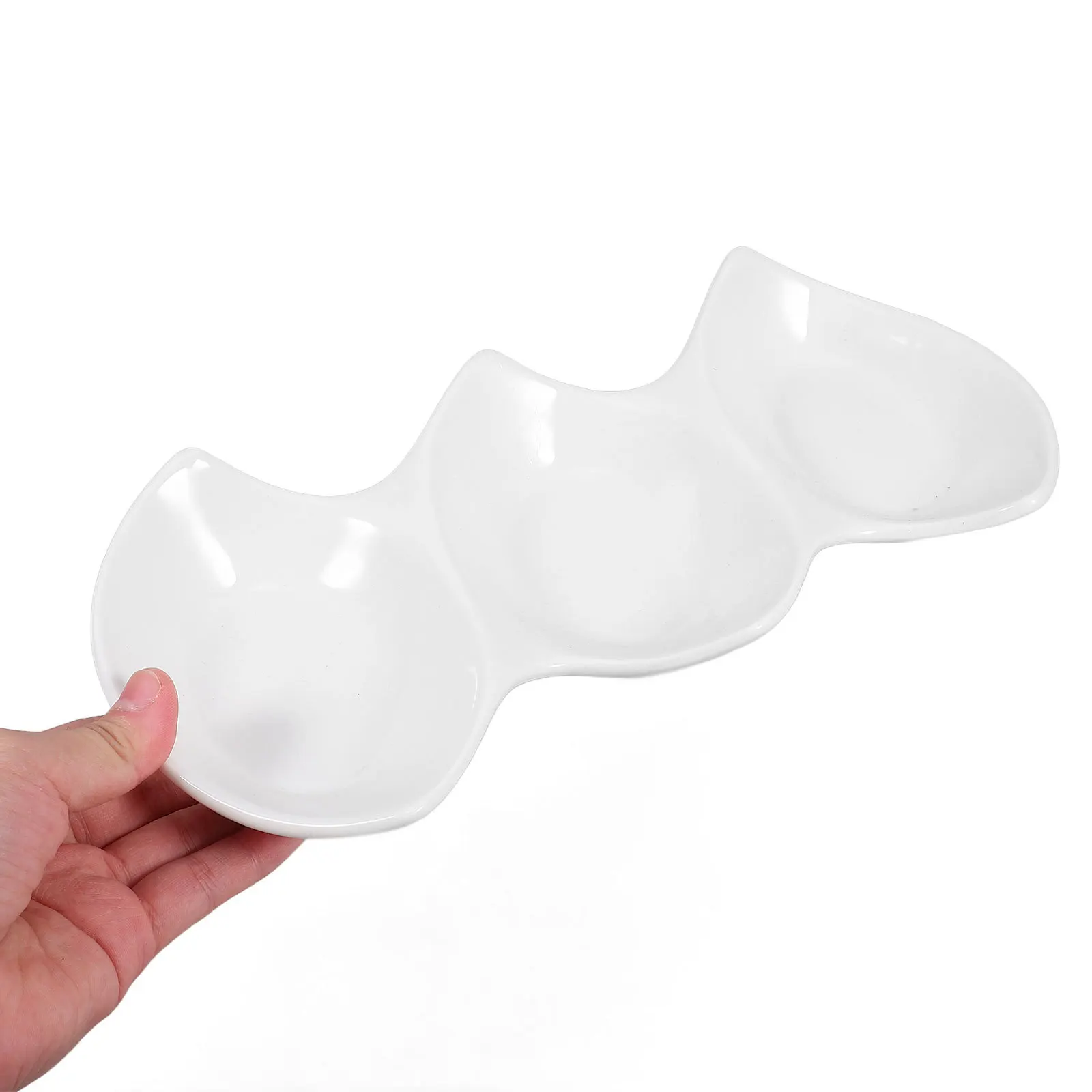 1Pcs Double-Pointed Triple Ceramic Sauce Dish White Multifunctional Stable Base Side Dish Bowl for Home Restaurant Hotel Bar
1Pcs Double-Pointed Triple Ceramic Sauce Dish White Multifunctional Stable Base Side Dish Bowl for Home Restaurant Hotel Bar