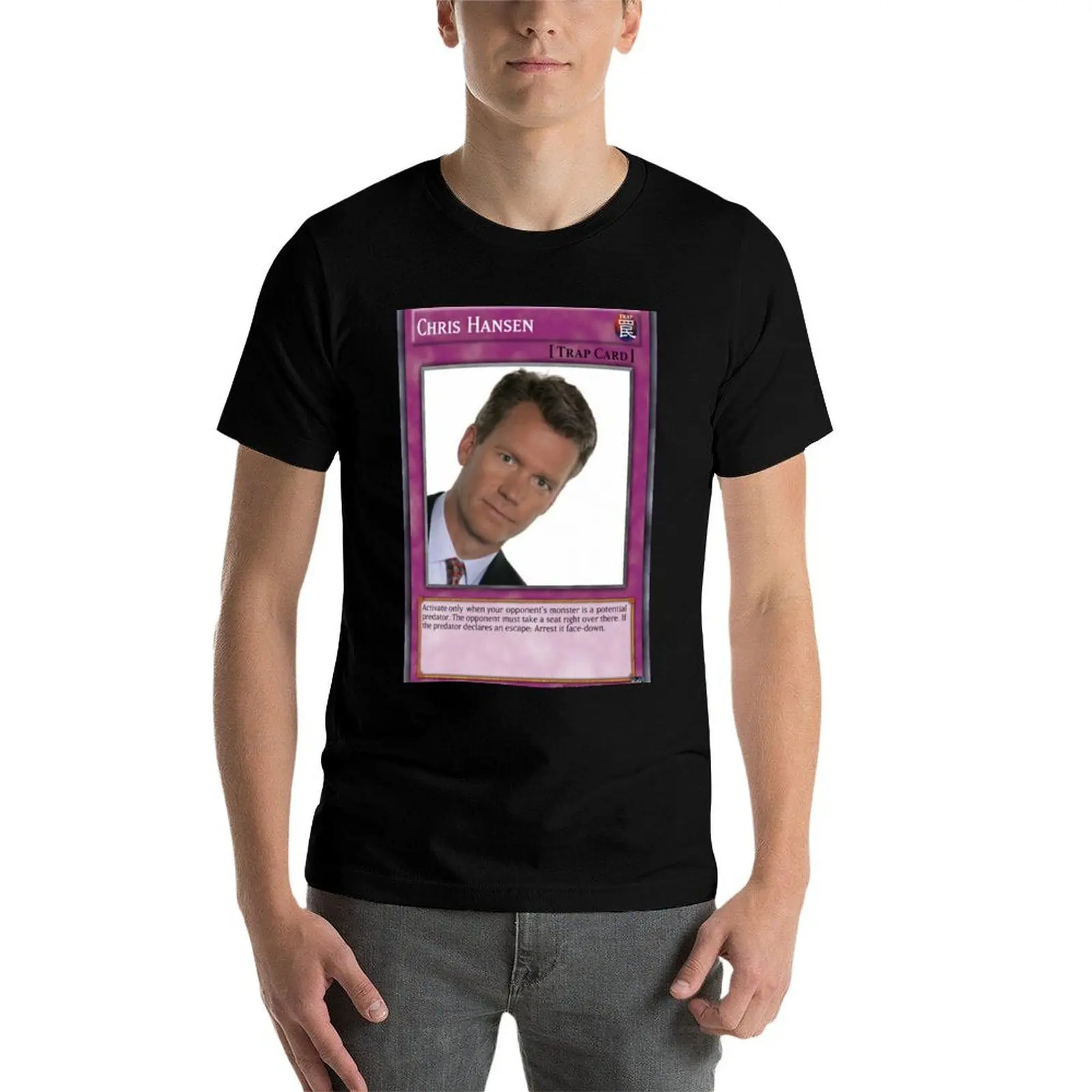Chris Hansen Trap Card T-Shirt t shirt custom print t shirts for man graphic tees men t shirt cotton 100% T-Shirt
Chris Hansen Trap Card T-Shirt t shirt custom print t shirts for man graphic tees men t shirt cotton 100% T-Shirt