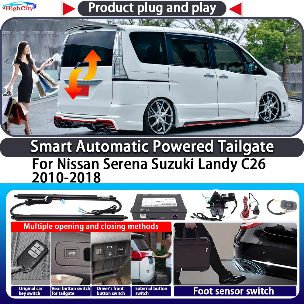 ForNissan Serena Suzuki Landy C26 2010-2018 OEM Smart Automatic Powered Tailgate Key Control Trunk Close Electric Power Tailgate
ForNissan Serena Suzuki Landy C26 2010-2018 OEM Smart Automatic Powered Tailgate Key Control Trunk Close Electric Power Tailgate