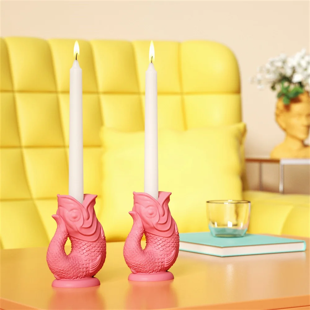 Boowan Nicole Candlestick Holder Silicone Molds for Cement and Plaster Lucky Goldfish Taper Candle Holder Concrete Moulds
Boowan Nicole Candlestick Holder Silicone Molds for Cement and Plaster Lucky Goldfish Taper Candle Holder Concrete Moulds