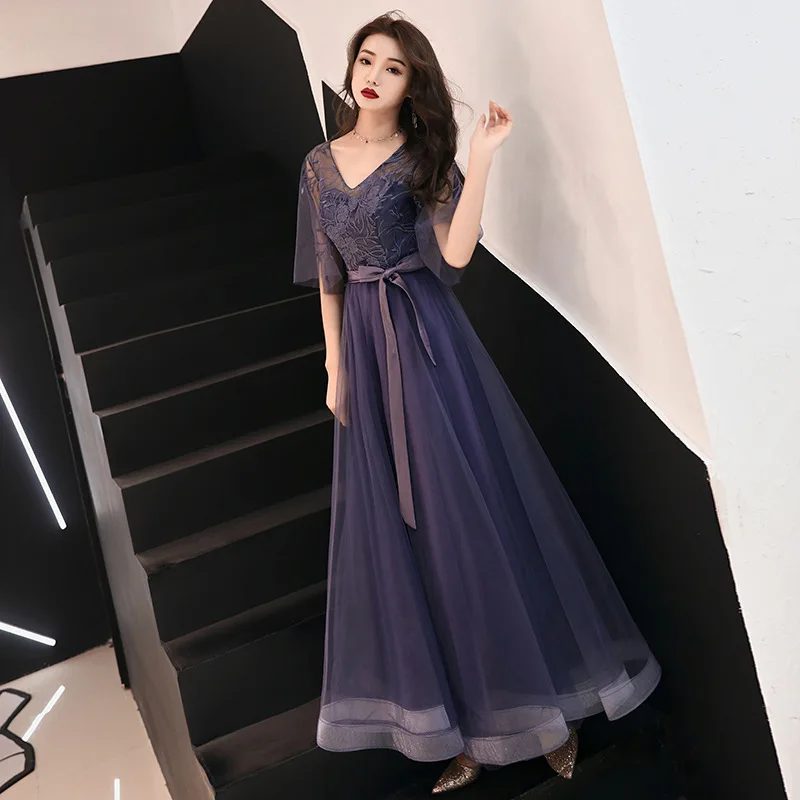 Strap up Banquet Evening Dress 2026 Autumn/Winter Fashion New Style Elegant socialite purple long style grand display dress
Strap up Banquet Evening Dress 2026 Autumn/Winter Fashion New Style Elegant socialite purple long style grand display dress