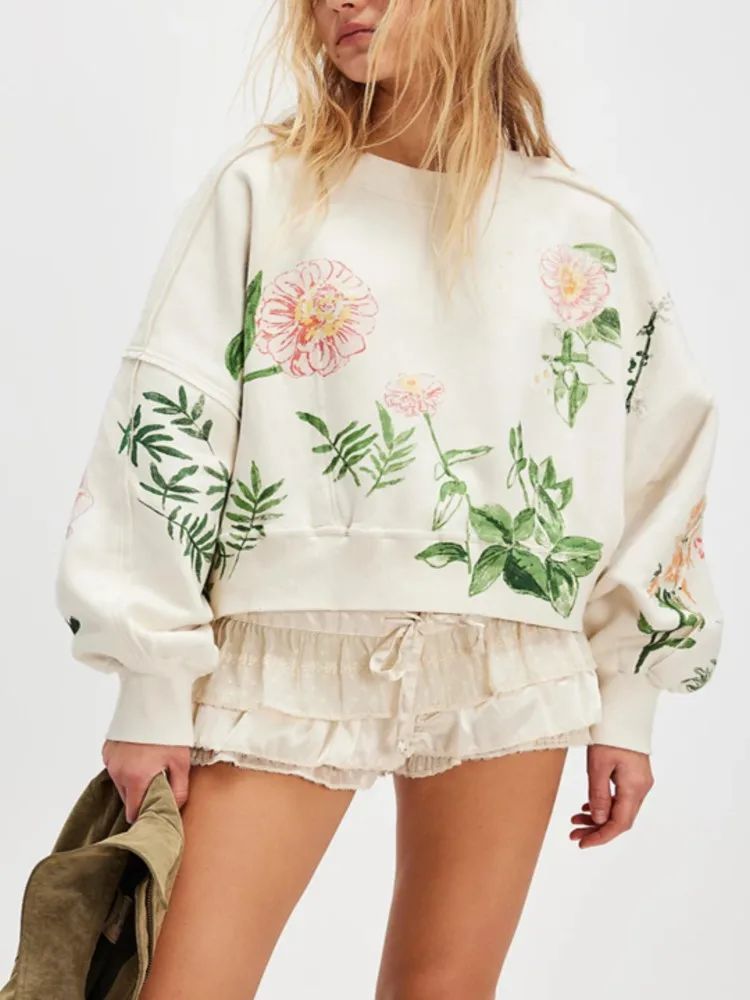 Новые осенне-зимние модные свободные женские толстовки с длинными рукавами и принтом, повседневные женские пуловеры, укороченные топы, женская одежда Y2k
Новые осенне-зимние модные свободные женские толстовки с длинными рукавами и принтом, повседневные женские пуловеры, укороченные топы, женская одежда Y2k