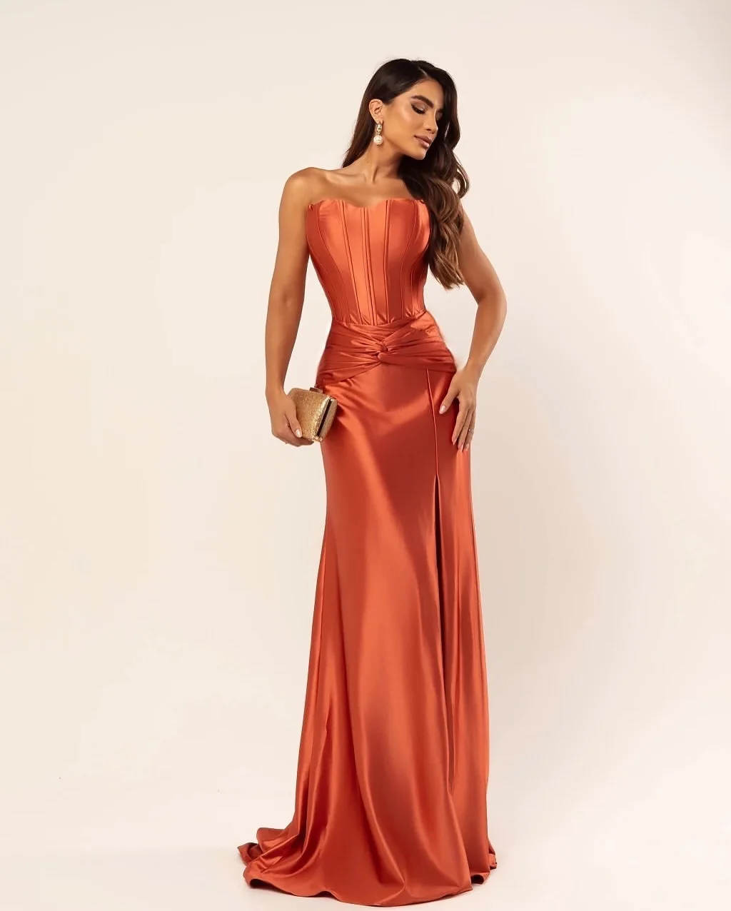 Customized Modern Satin A-Line Evening Dresses Strapless Sleeveless Panel Train Bespoke Occasion Gowns Temperament Prom Dress
Customized Modern Satin A-Line Evening Dresses Strapless Sleeveless Panel Train Bespoke Occasion Gowns Temperament Prom Dress