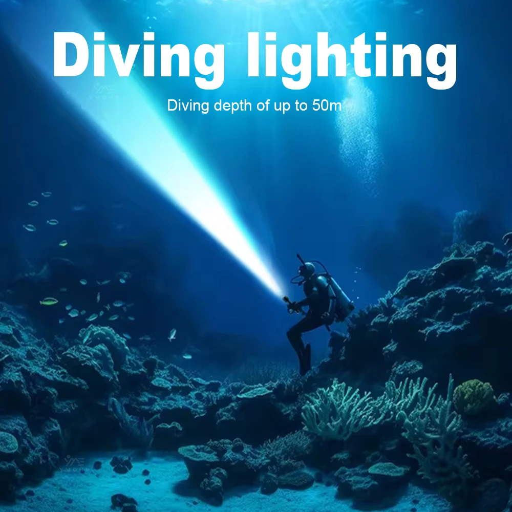 XHP70 Professional 50M Diving Flashlight IPX8 Waterproof Underwater Torch Magnetic Switch Dive Torch for Scuba Diving Emergency
XHP70 Professional 50M Diving Flashlight IPX8 Waterproof Underwater Torch Magnetic Switch Dive Torch for Scuba Diving Emergency